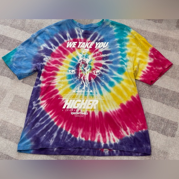 Nike We Take You Higher Tye Dye Journey Tee - Picture 1 of 3